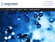 Tablet Screenshot of coastalcarbonic.com
